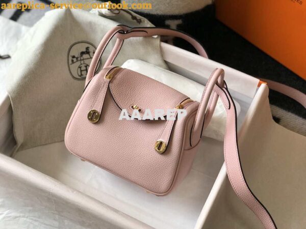 Replica Hermes H079086CK18 Lindy Mini Bag 19cm Semi-manual H231903 5