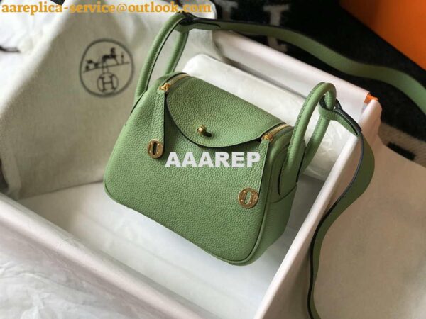 Replica Hermes H079086CK18 Lindy Mini Bag 19cm Semi-manual H231904 5