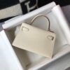 Replica Hermes Kelly Bag Hermes 19CM Epsom Shoulder Mini Bag Black Gold buckle 20455 2