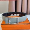 Replica Hermes Tube H Reversible Belt 38MM in Gold Clemence Leather