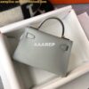 Replica Hermes Kelly Bag Hermes 19CM Epsom Shoulder Mini Bag Light blue 20473