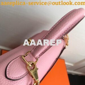 Replica Hermes Kelly Danse 20306 Designer Tote Shoulder Strap Bag Pink 2