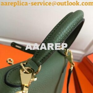 Replica Hermes Kelly Danse 20311 Designer Tote Shoulder Strap Bag Green 2