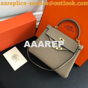 Replica Hermes Kelly Danse 20315 Designer Tote Shoulder Strap Bag Apricot 2