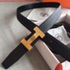 Replica Hermes Quizz 32mm Reversible Belt In Grey Clemence Leather 2