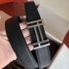 Replica Hermes H Au Carre Belt Buckle & Brown 32mm Strap 2