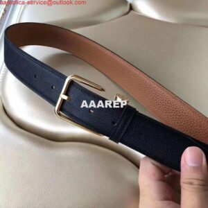 Replica Hermes Lennox 40 MM Belt In Black Epsom Leather 2