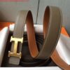 Replica Hermes H Belt Buckle & Orange Epsom 32 MM Strap