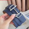 Replica Hermes Royal 38MM Reversible Belt In Cafe Clemence Leather