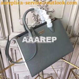 Replica Prada Bibliothèque Bag Grey 2