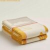 Replica Hermes Avalon Epopee Blanket in Mandarine Wool and Cashmere 2