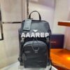 Replica Prada 2VZ084 Re-Nylon and Leather Backpack Black