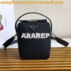 Replica Prada Brique Saffiano Leather Men Bag 2VH066 Black