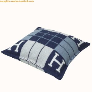 Replica Hermes Blue Small Avalon III Pillow Cover