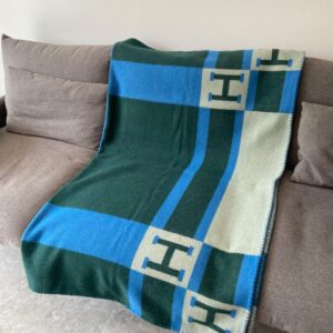 Replica Hermes Emeraude Avalon Bayadere Throw Blanket