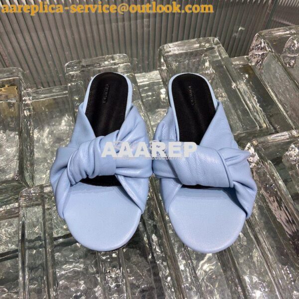 Replica Balenciaga Drappy Padded Leather Mules 638250 4