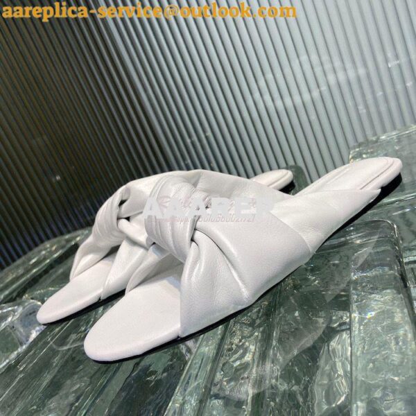 Replica Balenciaga Drappy Padded Leather Mules 638250 12