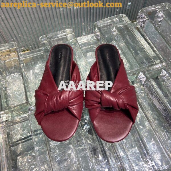 Replica Balenciaga Drappy Padded Leather Mules 638250 15
