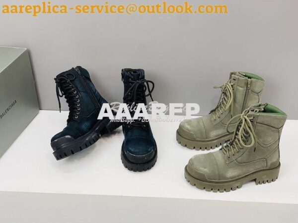 Replica Balenciaga Men Female Strike Combat Boots 4355186 3