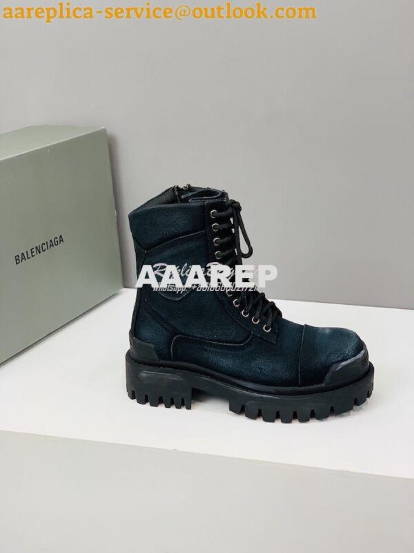 Replica Balenciaga Men Female Strike Combat Boots 4355186 4