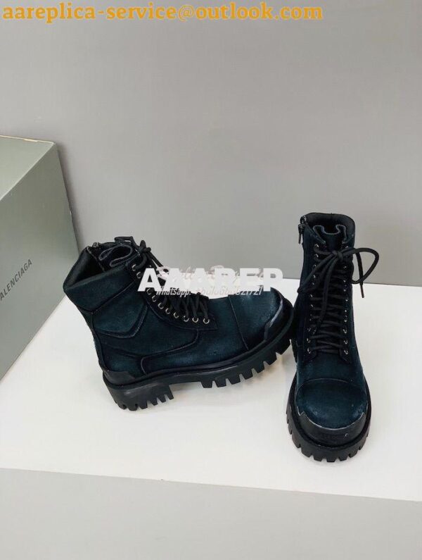 Replica Balenciaga Men Female Strike Combat Boots 4355186 9