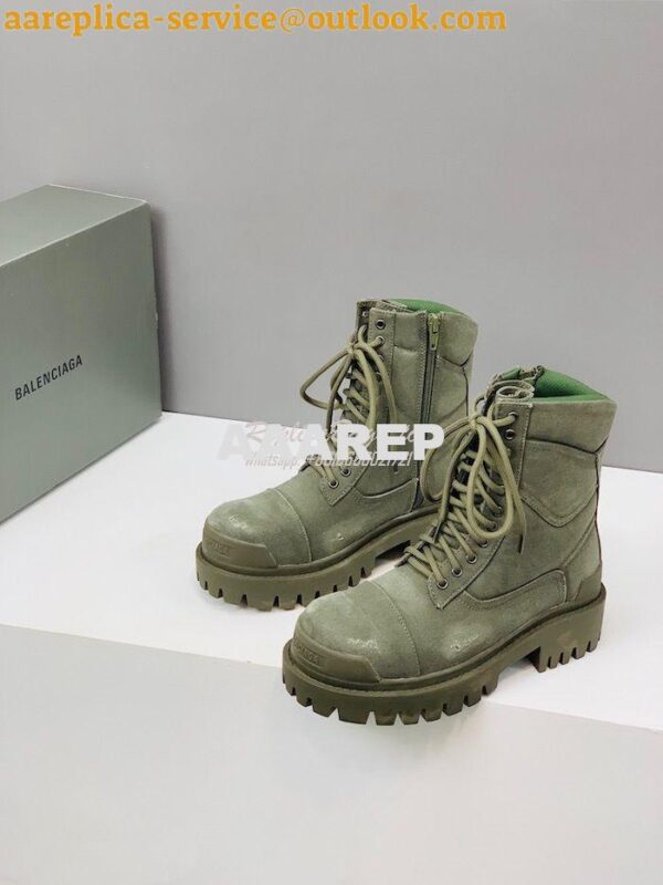 Replica Balenciaga Men Female Strike Combat Boots 4355186 12