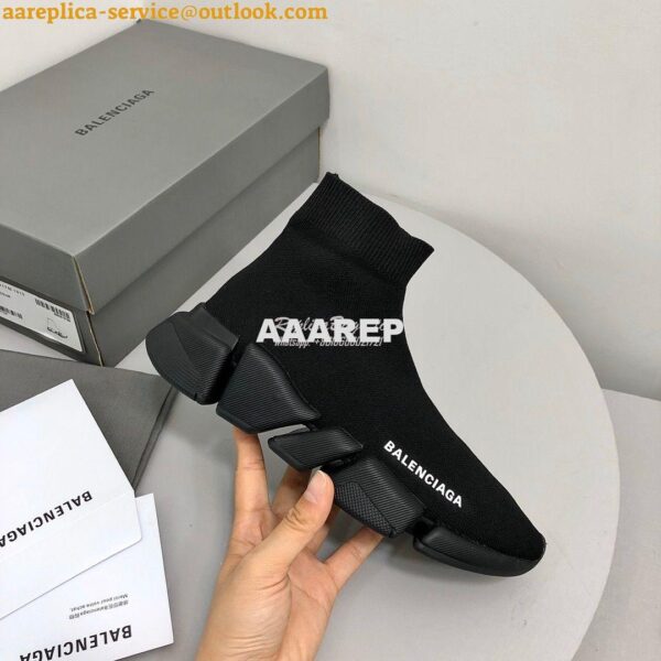 Replica Balenciaga Speed 2.0 Sneaker 617196 Black 7