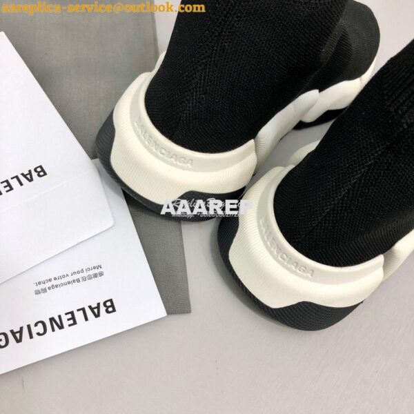 Replica Balenciaga Speed 2.0 Sneaker 617196 Black White 8