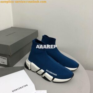 Replica Balenciaga Speed 2.0 Sneaker 617196 Blue 2