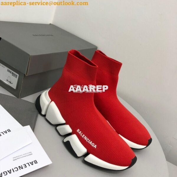 Replica Balenciaga Speed 2.0 Sneaker 617196 Red