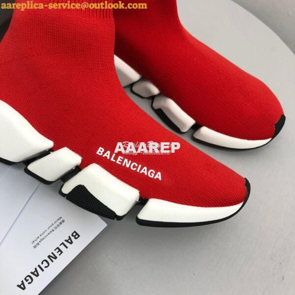 Replica Balenciaga Speed 2.0 Sneaker 617196 Red 6