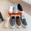 Replica Hermes Men Female High Top Gad Sneaker Cotton twill and calfsk