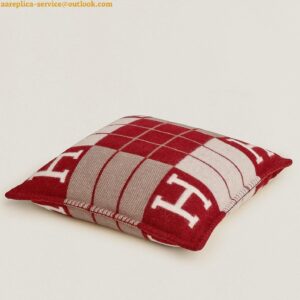 Replica Hermes Red Small Avalon III Pillow Cover 2