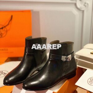 Replica Hermes Neo Ankle Boot in Heritage Calfskin H202255Z Black 2