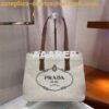 Replica Prada Canapa 2way Hand tote bag 1BG439 white