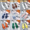 Replica Hermes Oran Sandals 1cm 5cm Denim Blue H211242