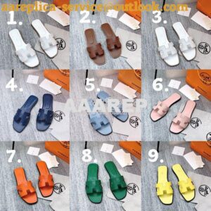 Replica Hermes Oran Sandals 1cm 5cm in Swift Leather III