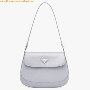 Replica Prada Cleo Flap Bag In Blue Brushed Leather