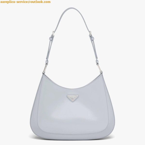 Replica Prada Cleo Large Bag In Blue Brushed Leather 3