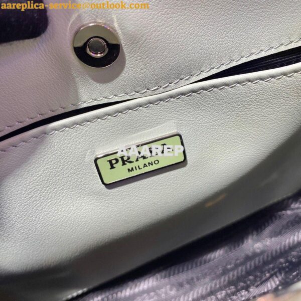 Replica Prada Cleo Brushed Leather Shoulder Bag 1BC499 Green 9