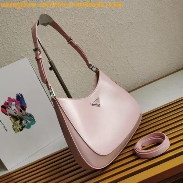 Replica Prada Cleo Large Bag In Pink Brushed Leather 6