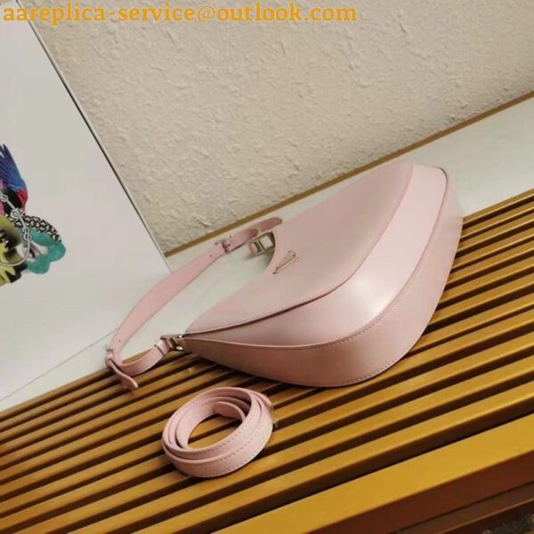 Replica Prada Cleo Large Bag In Pink Brushed Leather 7