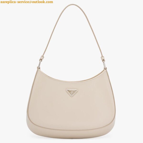 Replica Prada Cleo Small Bag In Beige Brushed Leather 3