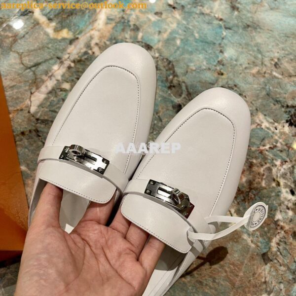 Replica Hermes OZ Mule in calfskin H221256Z 10