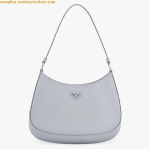 Replica Prada Cleo Small Bag In Blue Brushed Leather