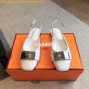 Replica Hermes Innocente Slingback in goatskin H241157Z