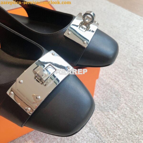 Replica Hermes Innocente Slingback in goatskin H241157Z 21