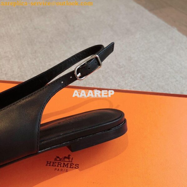 Replica Hermes Innocente Slingback in goatskin H241157Z 22