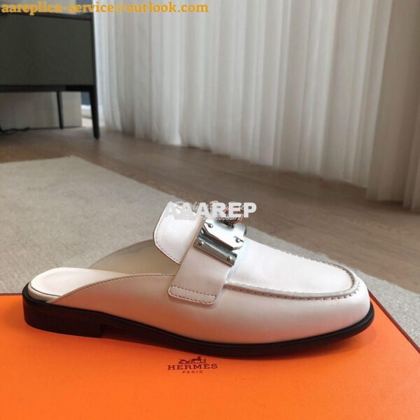 Replica Hermes Iota Mule in calfskin H241159Z 5