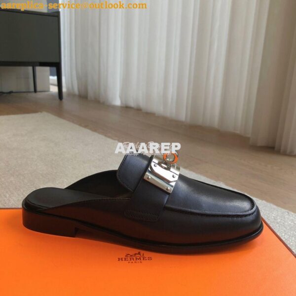 Replica Hermes Iota Mule in calfskin H241159Z 11